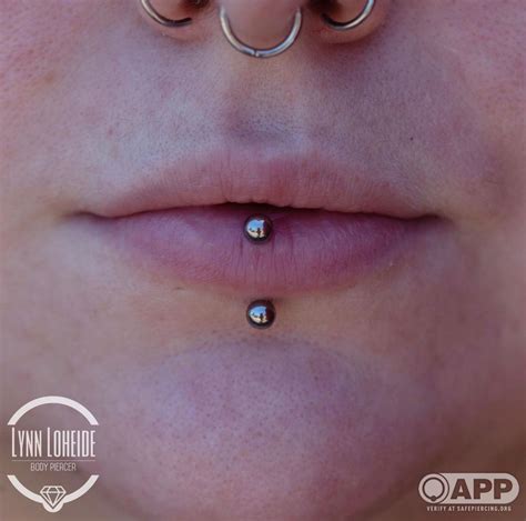 vertical labret lip piercing|vertical labret on small lips.